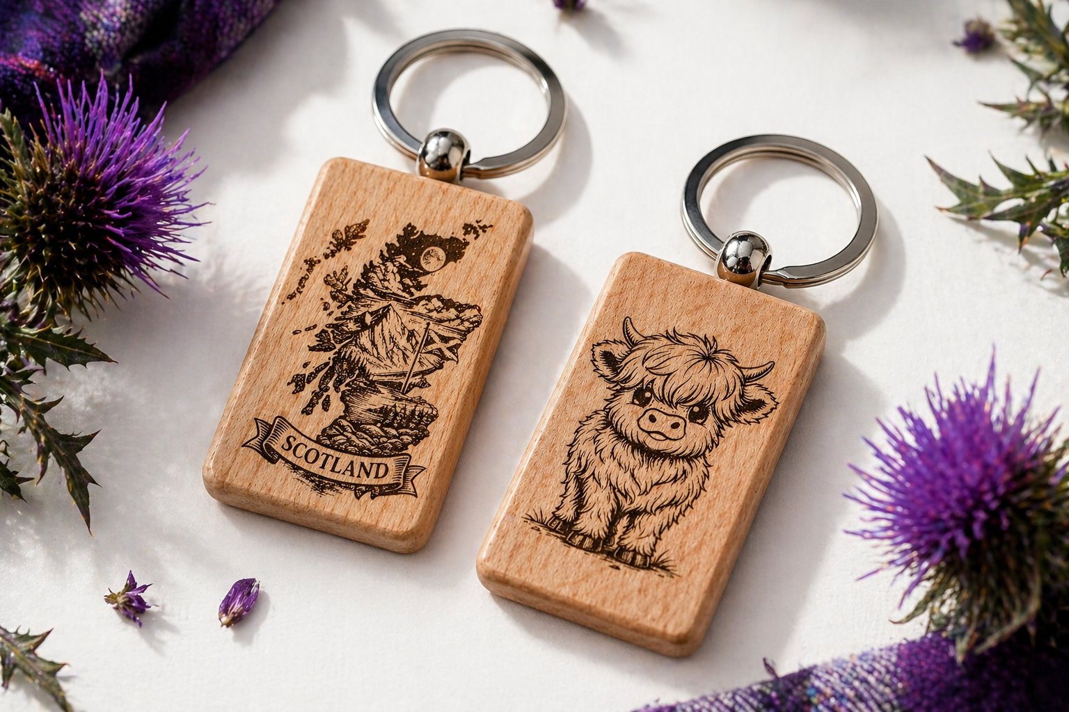 Engraved keychain